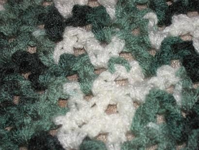 Crochet V-stitch Baby Afghan