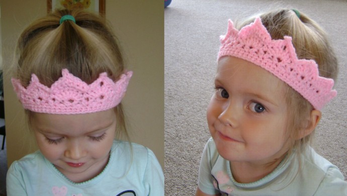 Crochet Toddler Princess Crown