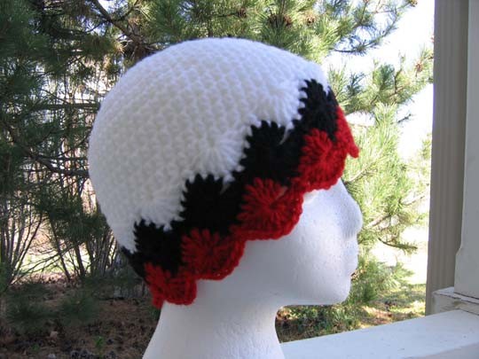 Crochet Diamond Edge Hat