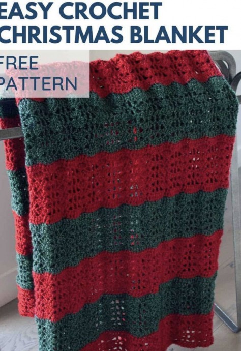 Crochet Christmas Blanket (Free Pattern)