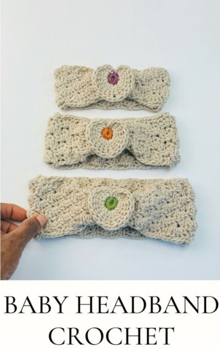 Crochet Baby and Adult Headband (Free Pattern)