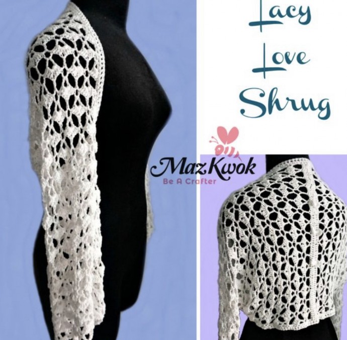 Free Crochet Pattern: Lacy Love Shrug