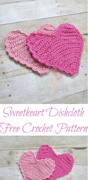 Sweetheart Dishcloth