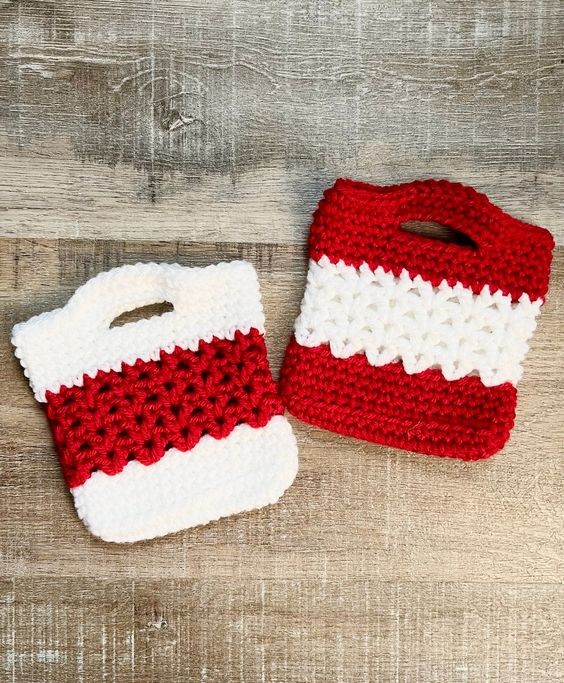 Crochet Mini Tote Gift Bag