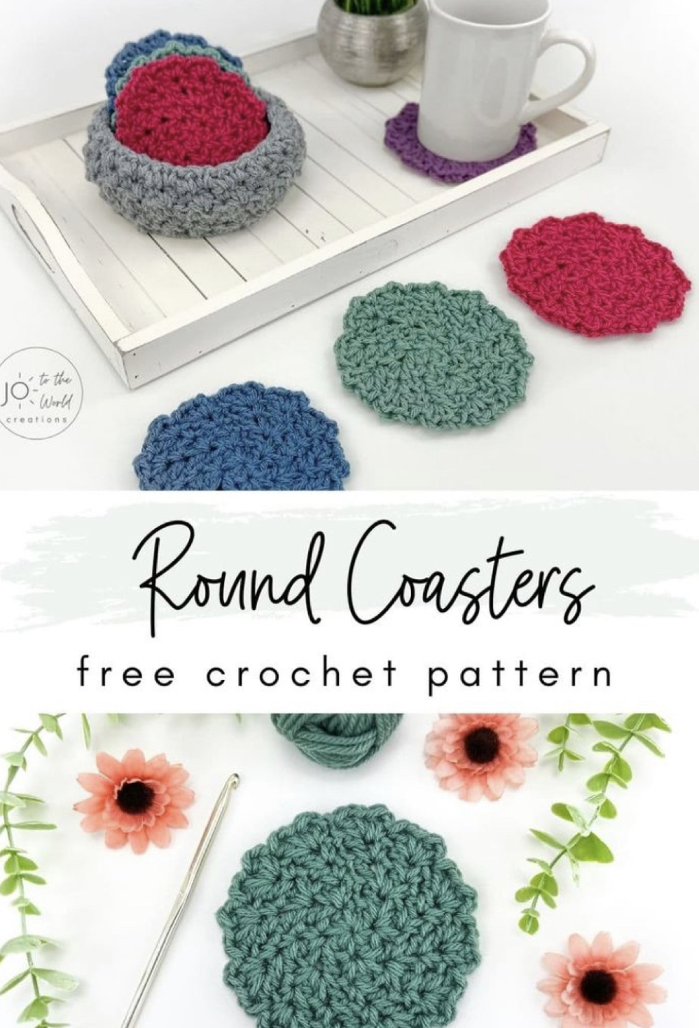 Crochet Round Coasters Pattern FREE CROCHET PATTERN — Craftorator