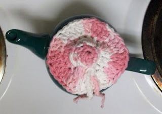 Crochet Strawberry Tea Pot Lid Cover