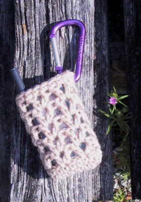 Crochet V Stitch Cell Phone Pouch