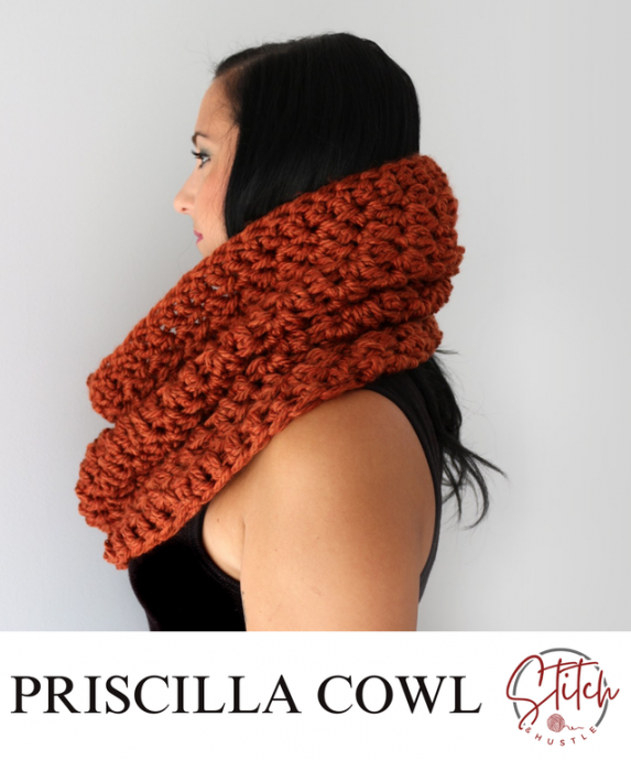 Crochet Chunky Priscilla Cowl