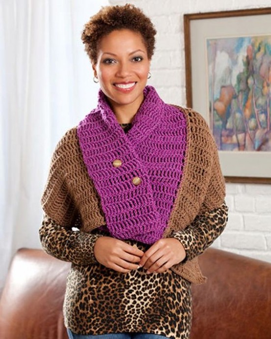 Crochet Convertible Cape