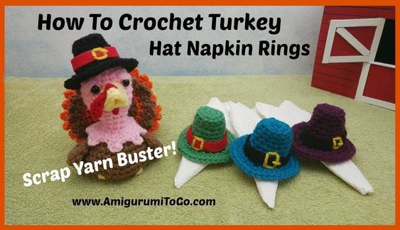 Crochet Turkey Hat Napkin Ring