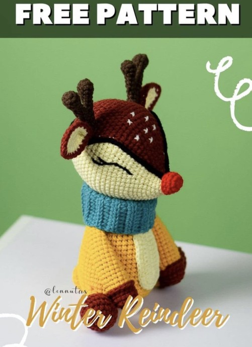 Cute Winter Reindeer