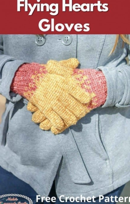 Crochet Adorable Gloves (Free Pattern)