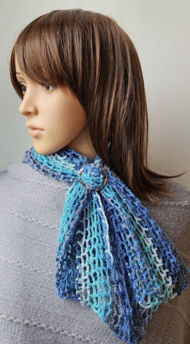 Free Lacy Summer Scarf Crochet Pattern