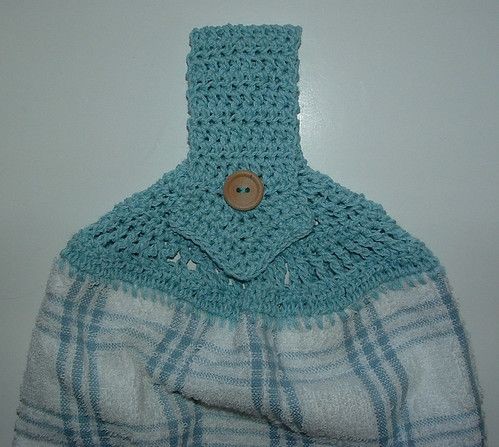 Crochet Pointed Handle Towel Topper