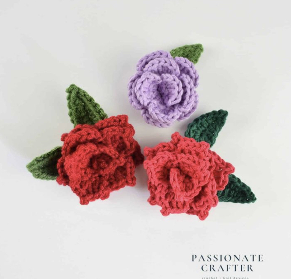 Easy Crochet Rose for Beginners Free Pattern FREE CROCHET PATTERN