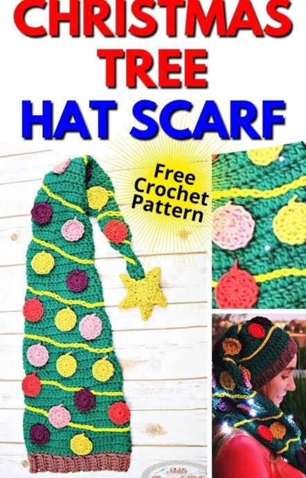 Crochet Christmas Tree Hat (Free Pattern)