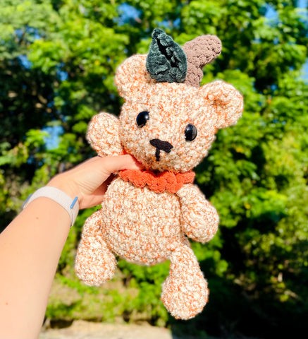 Crochet Pumpkin Bear