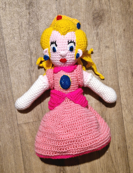 Crochet Princess Peach Doll