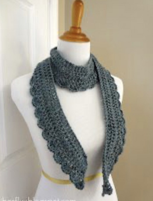 Free Crochet Pattern: Ocean Air Scarf