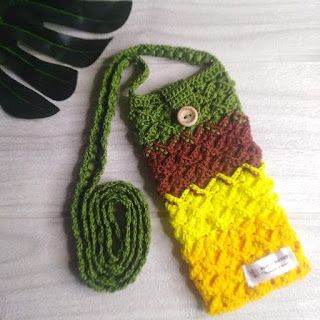 Crochet Crossbody Phone Holder