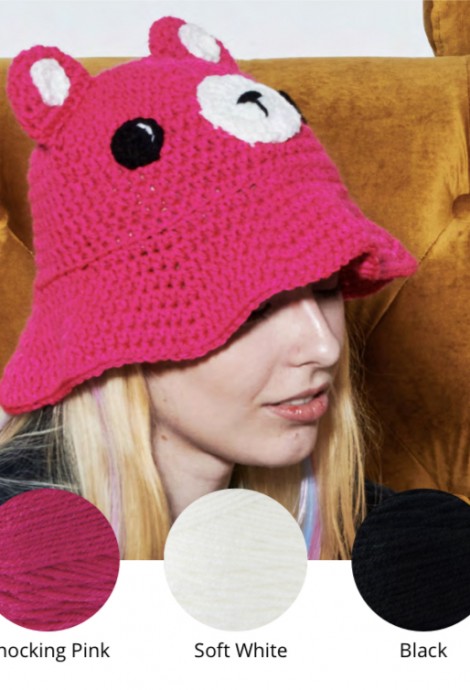 Crochet Teddy Bear Bucket Hat (Free Pattern)