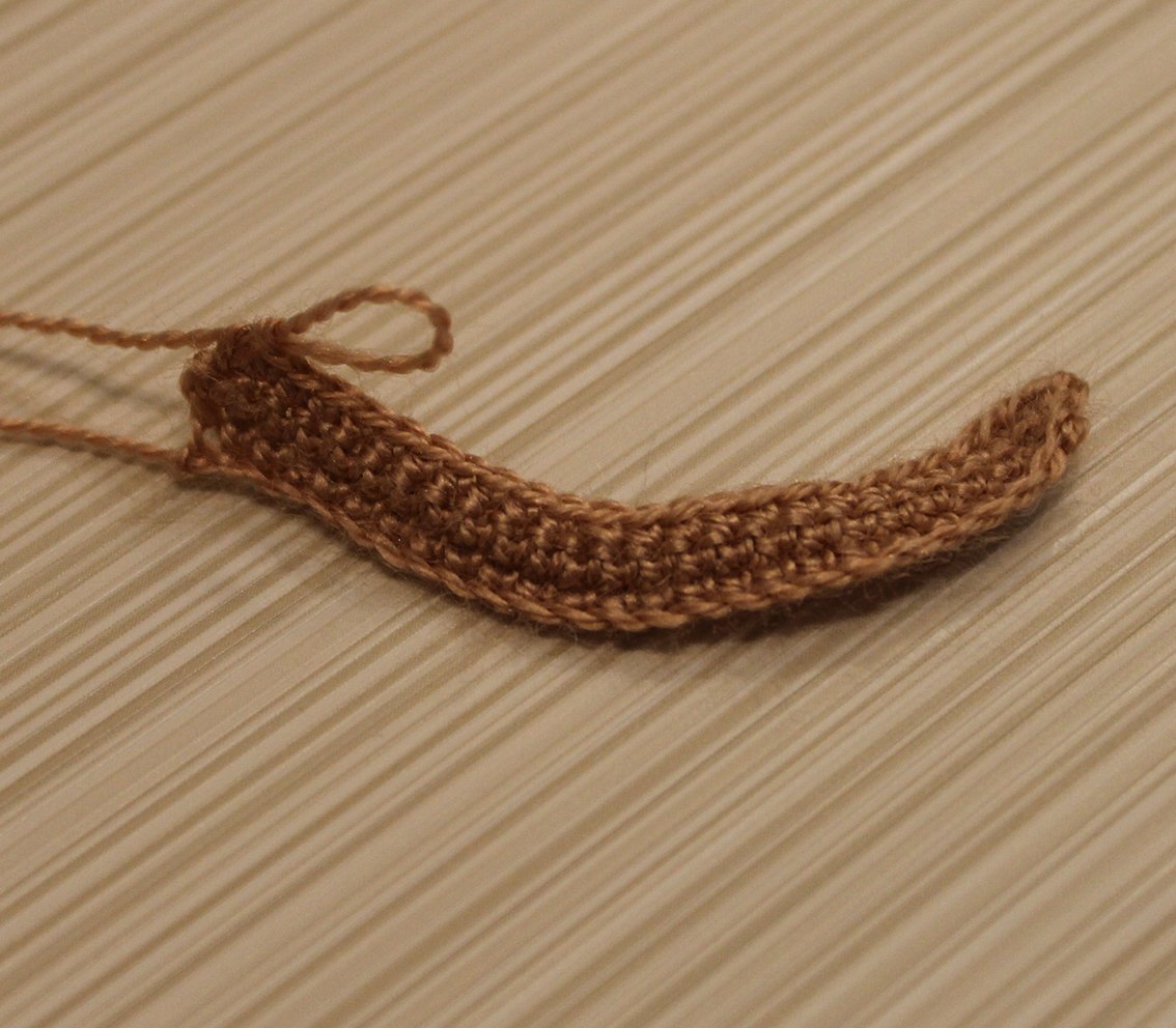 Crochet Lilac Twig Brooch