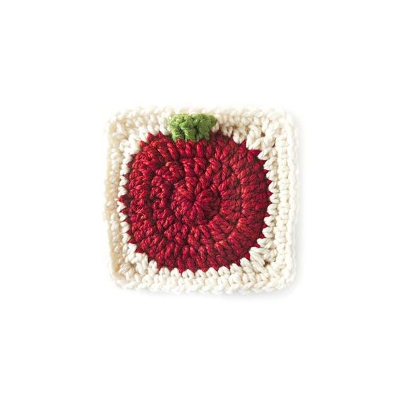 Crochet Apple Square