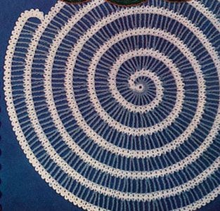 Crochet Spiral Place Mat