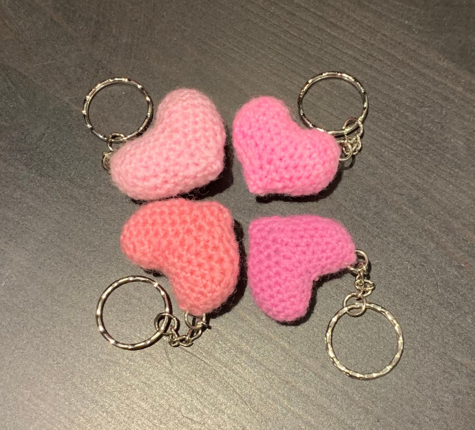 Crochet Keyring Heart