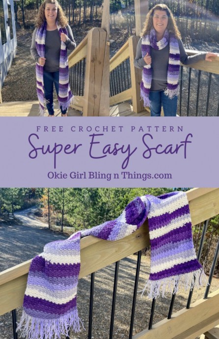 Easy Crochet Scarf