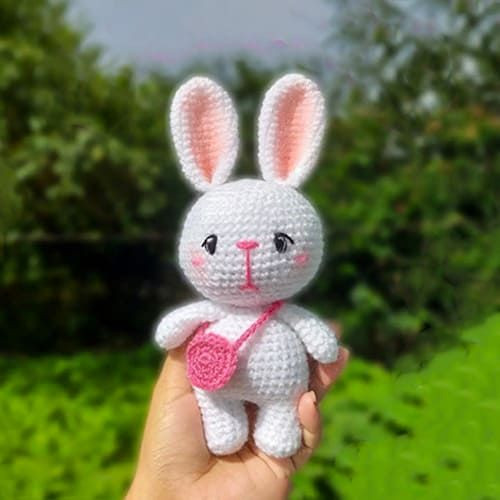 Crochet Bunny With a Bag Amigurumi