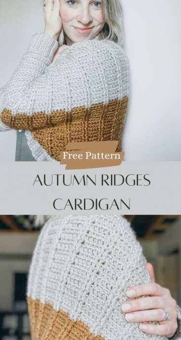 Autumn Ridges Cardigan Free Crochet Pattern