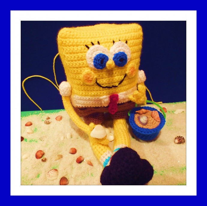 Crochet Sponge Bob  Doll