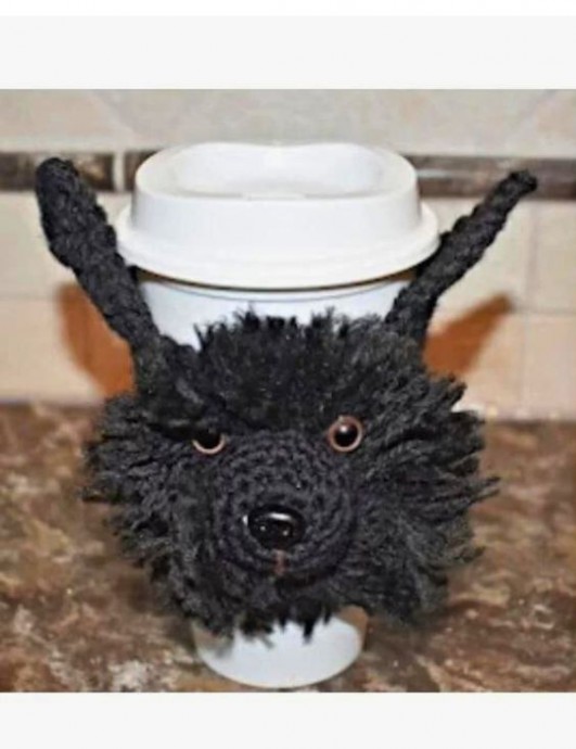 Crochet Dog Cup Cozy