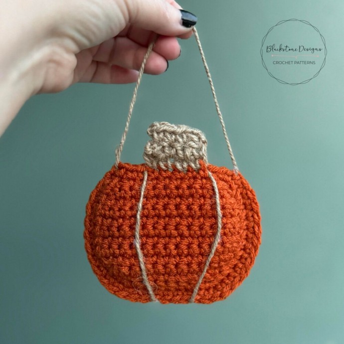 Crochet Pumpkin Treat Pouch