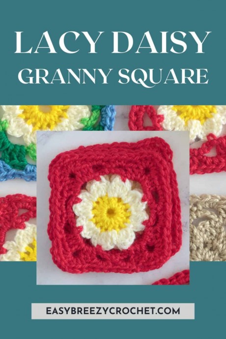 Crochet Daisy Granny Square