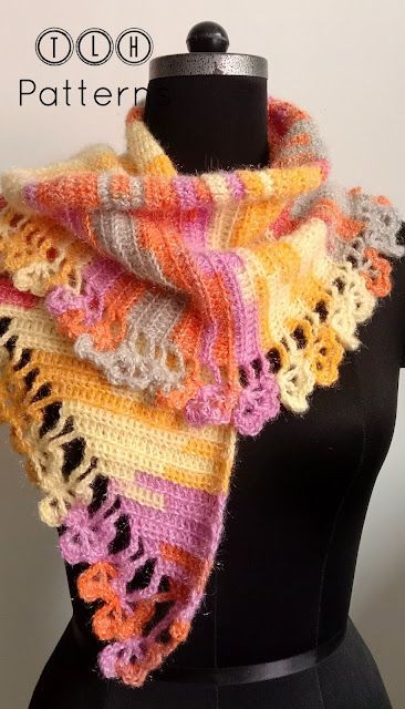 Crochet Scarf with Flower Trim – FREE CROCHET PATTERN — Craftorator