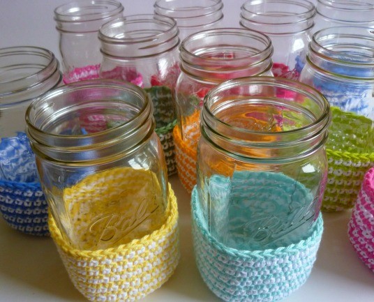 Crochet Mason Jar Covers