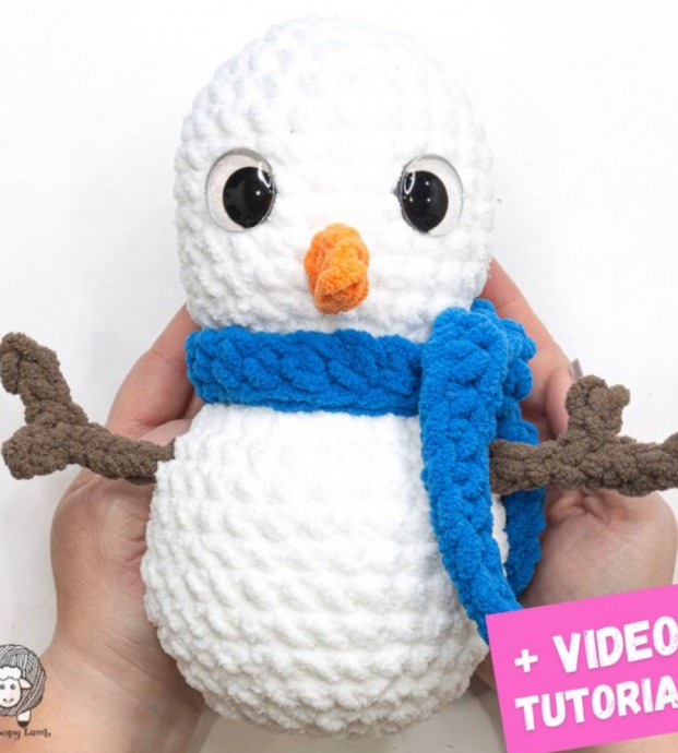 Crochet Adorable Snowman (Free Pattern)