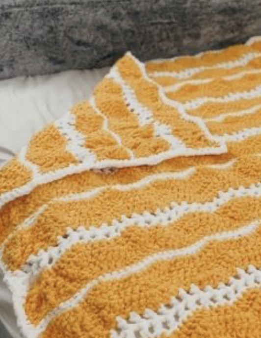 Free Crochet Pattern: Marigold Fields Throw