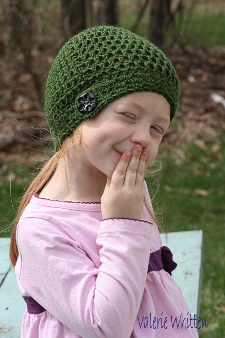 Crochet Hat with Button