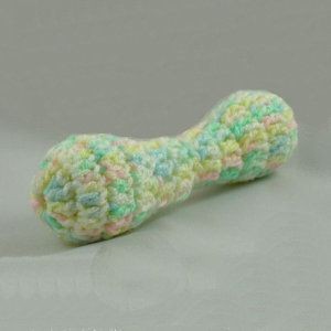 Crochet Dumb Bell Baby Rattle