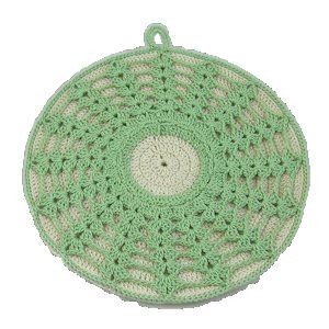 Crochet Threaded Shells Potholder