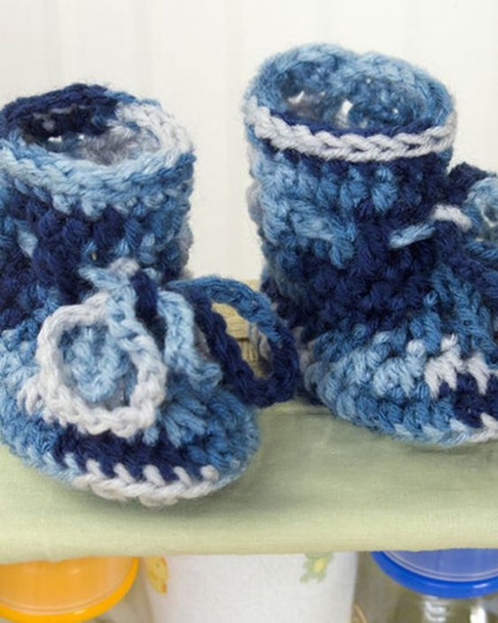 Crochet Baby Boots