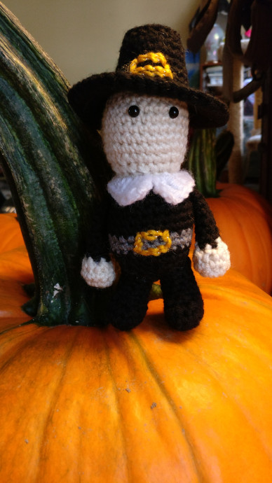 Crochet Pilgrim Boy Doll