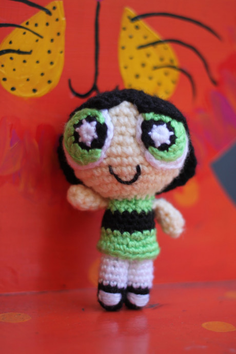 Crochet Buttercup from the Powerpuff Girls