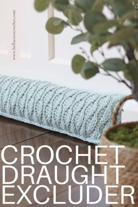 Crochet Textured Draught Excluder