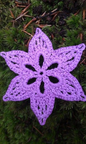 Crochet March Snowflake