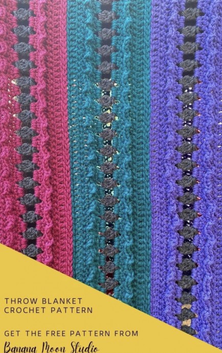 Crochet 4 Color Blanket (Free Pattern)