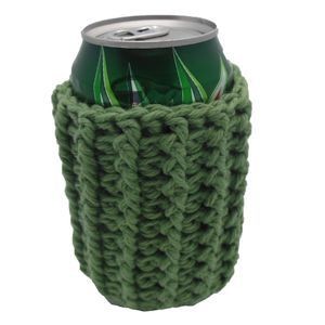 Crochet Ribbed Can Cozy